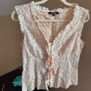 Nanette Lepore Pink Lace Top